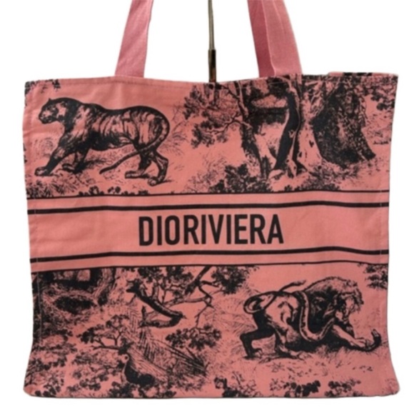Dior Tote. This DiorViera coral colored tote is New in package. VIP novelty item - Picture 3 of 4